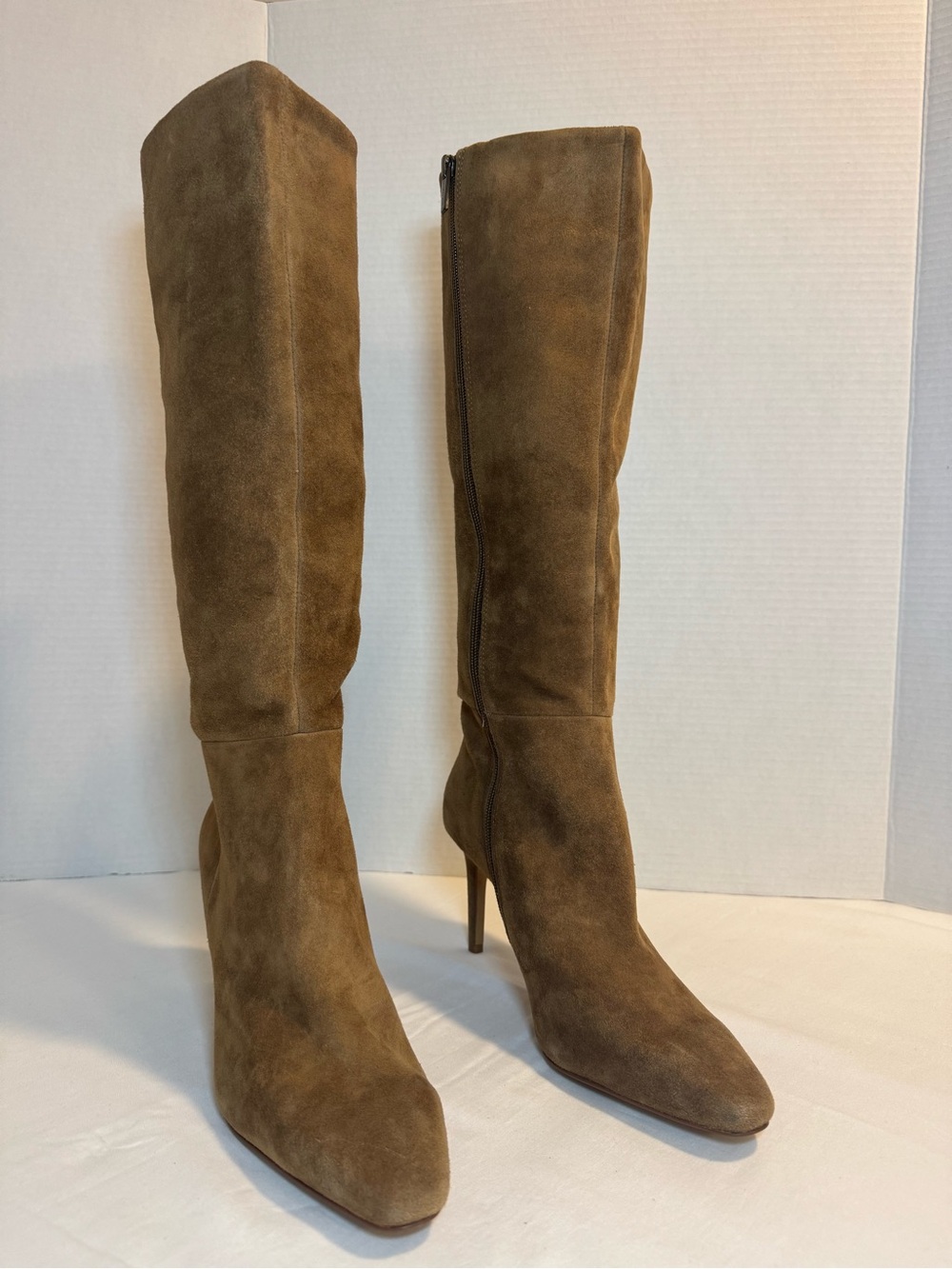 Vince Camuto Tall Suede Over-the-Knee Boots in Chestnut Brown - Picture 2 of 13